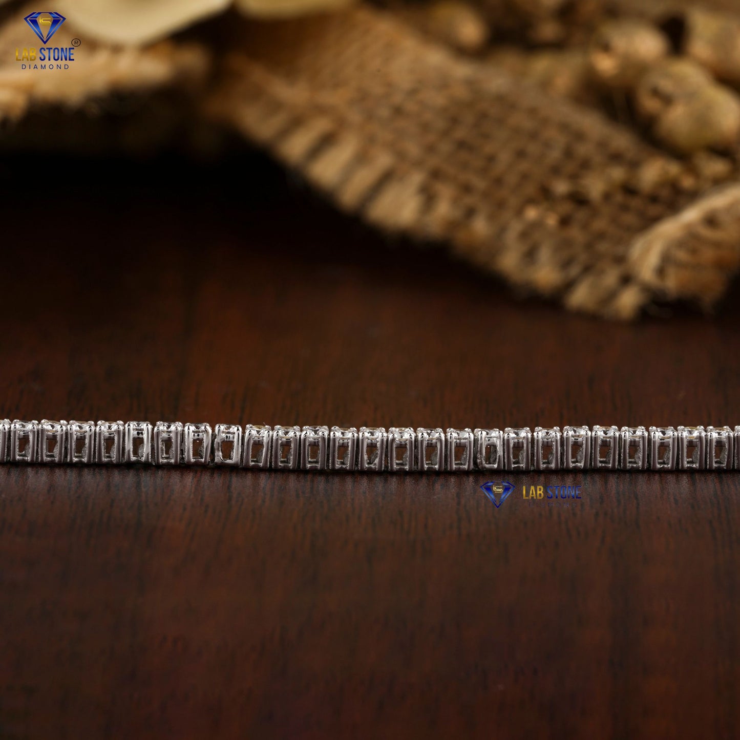 4.60 TDW Round Cut Diamond Tennis Bracelet