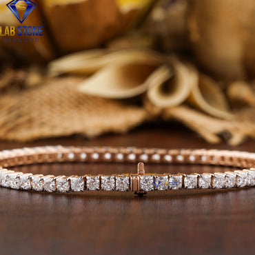 6.60 TDW Cushion Cut Diamond Tennis Bracelet