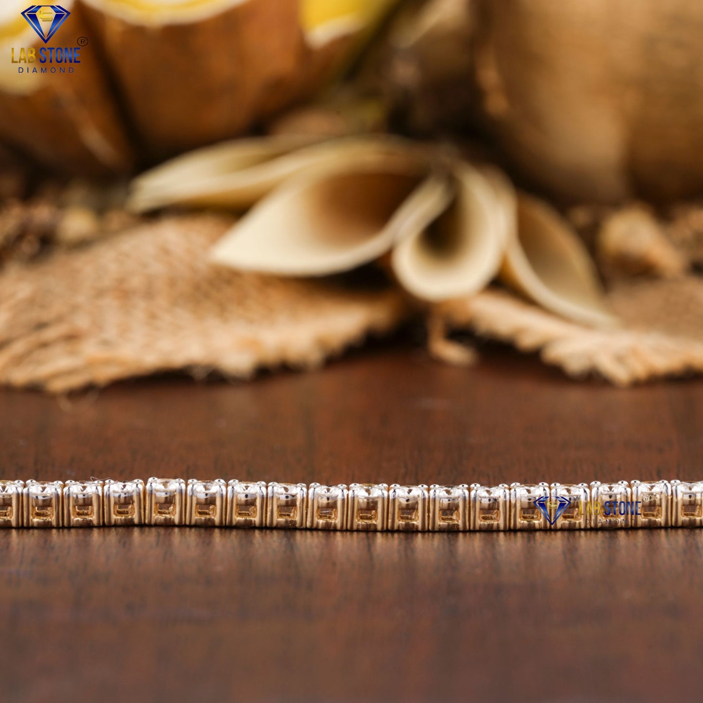 2.84 TDW Round Cut Diamond Tennis Bracelet