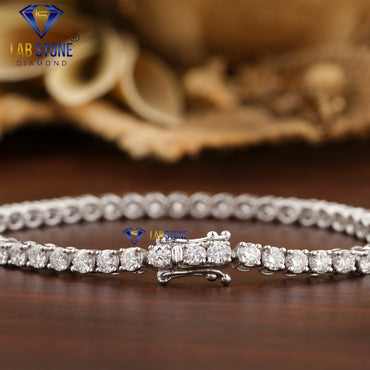 2.915 TDW Round Cut Diamond Tennis Bracelet
