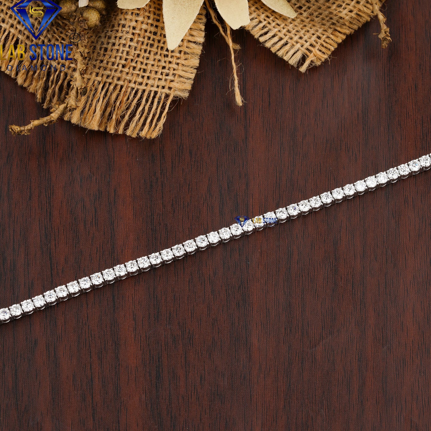8.84 TDW Round Cut Diamond Tennis Bracelet