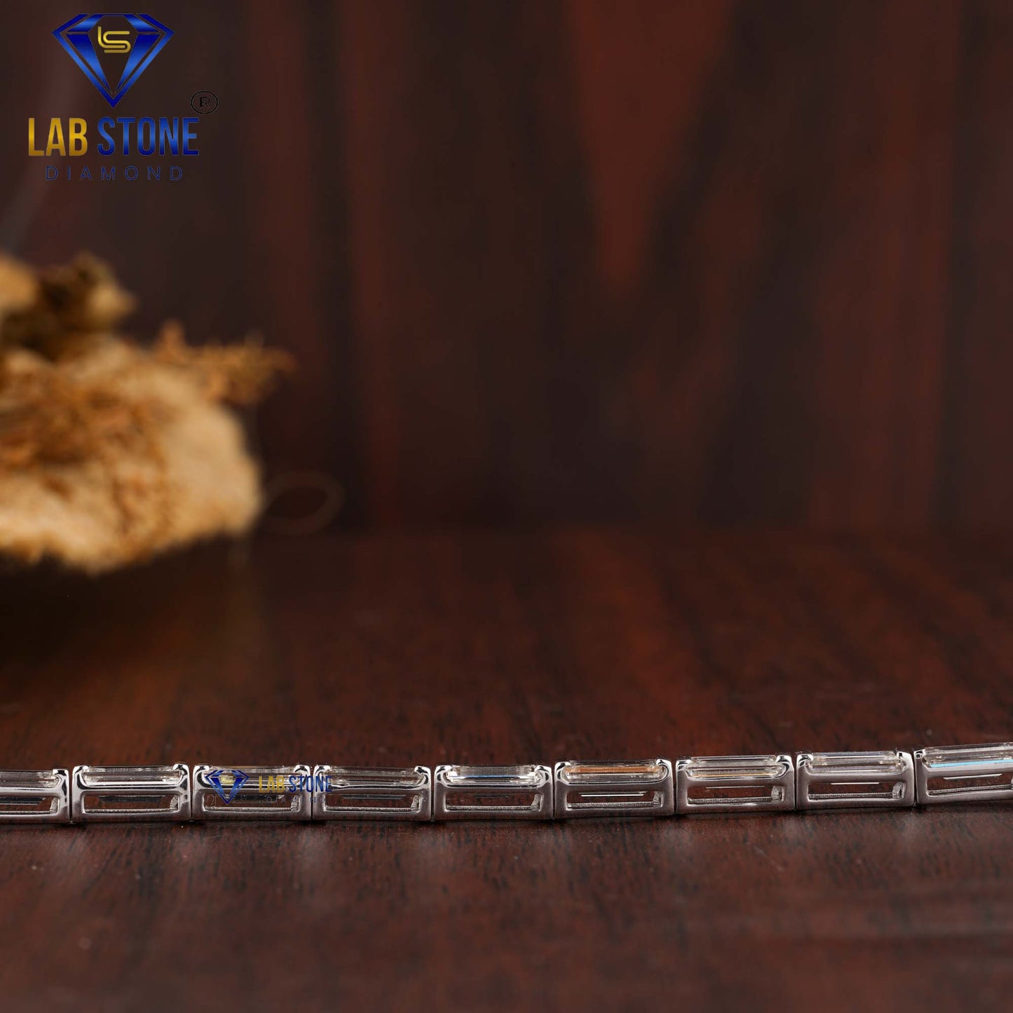 7.77 TDW Baguette Cut Diamond Tennis Bracelet