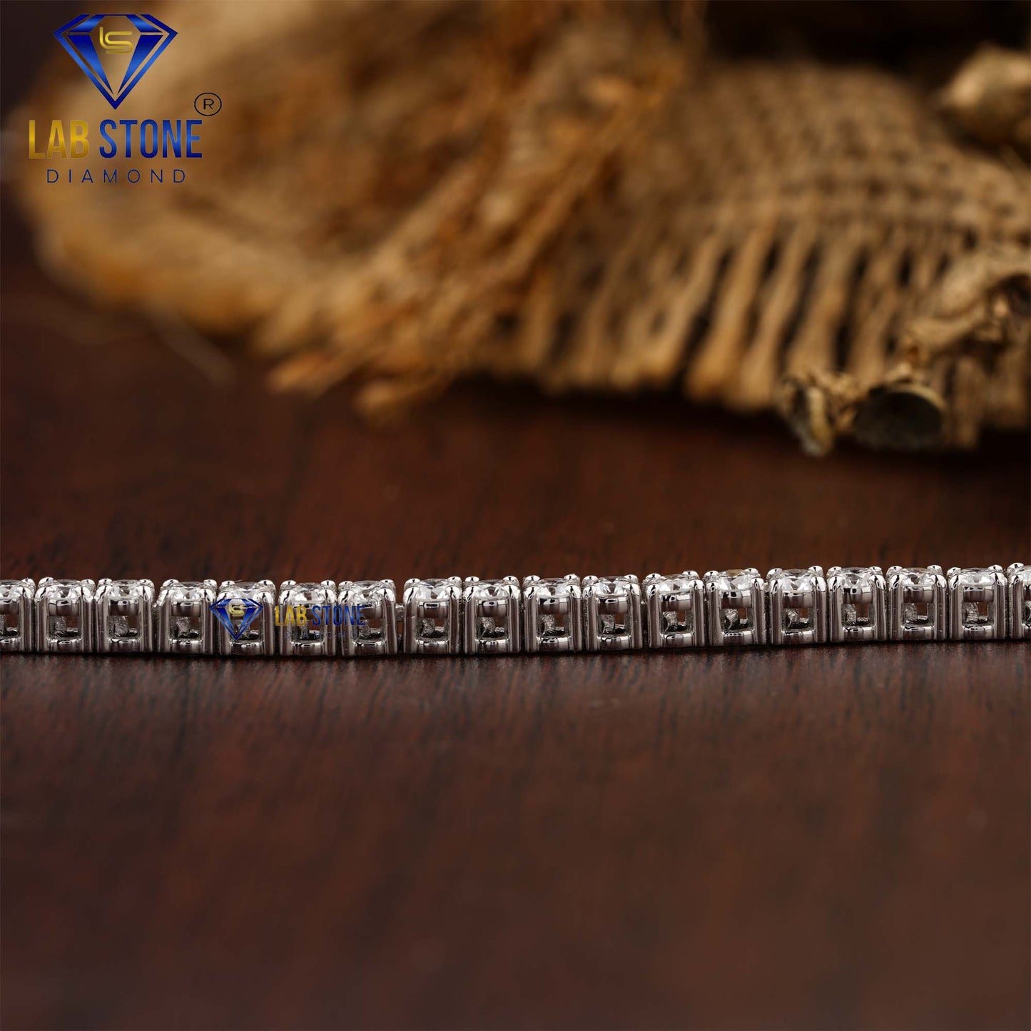 4.80 TDW Round Cut Diamond Tennis Bracelet