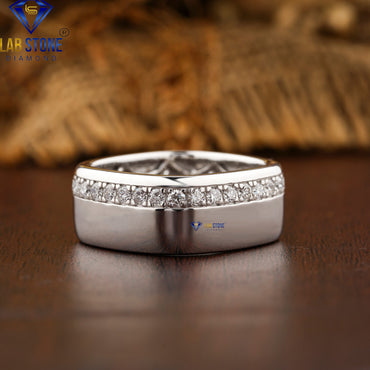 1.12 TDW Round Cut Diamond Men’s Band