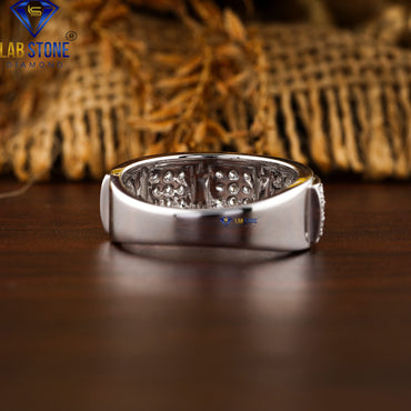 0.51 TDW Round Cut Men's Diamond Band Ring