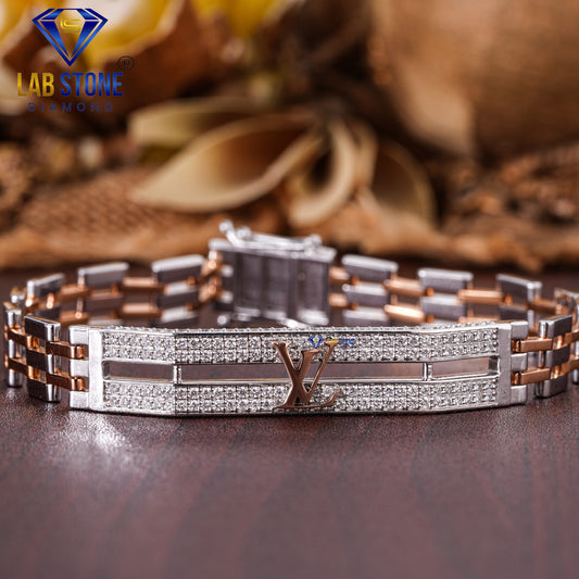 1.36 TDW Round Cut Diamond Slider Bracelet