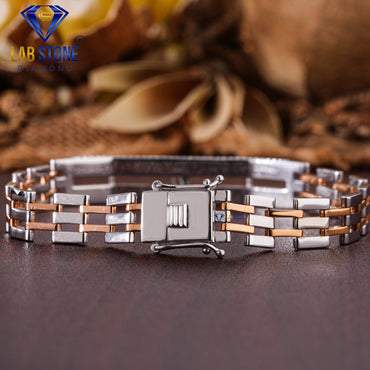 1.36 TDW Round Cut Diamond Slider Bracelet