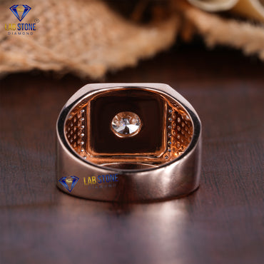 3.52 TDW Round Cut Men’s Engagement Diamond Ring