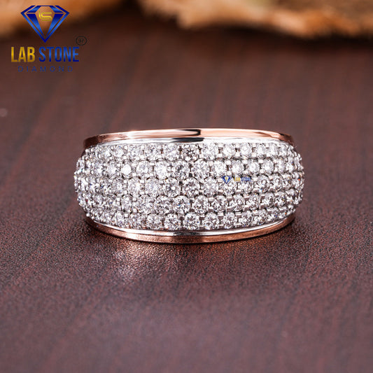 1.68 TDW Round Cut Men’s Engagement Diamond Ring