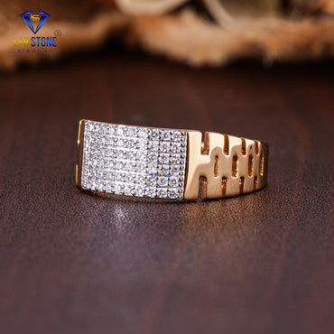 0.30 TDW Round Cut Diamond Men's Engagement Ring