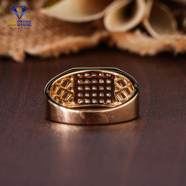 0.45 TDW Round Cut Diamond Men's Engagement Ring