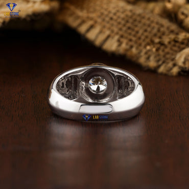 1.47 TDW Round Cut Men’s Diamond Solitaire Ring