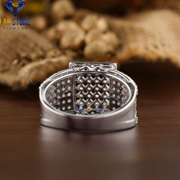 1.92 TDW Round Cut Diamond Men's Engagement Ring