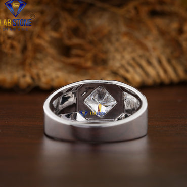 1.51 TDW Cushion Cut Daimond Men’s Solitaire Ring