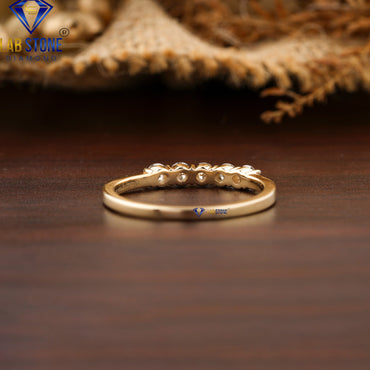 0.39 TDW Round Cut Women’s Diamond Band Ring