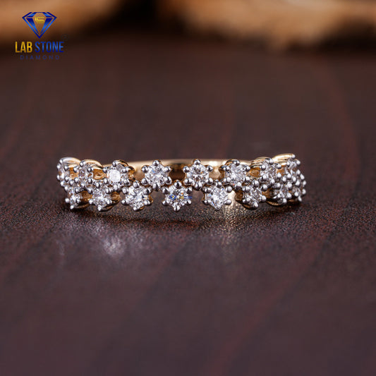 0.40 TDW Round Cut Diamond Women's Band