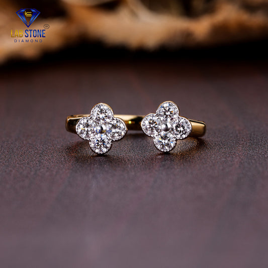 0.52 TDW Round Cut Diamond Women's Engagement Ring