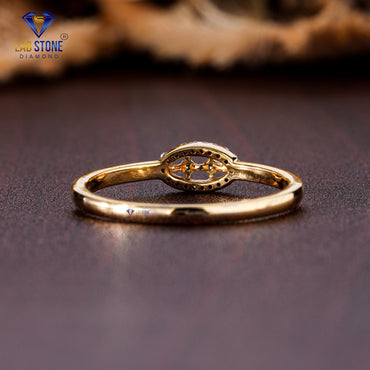 0.06 TDW Round Cut Diamond Engagement Ring