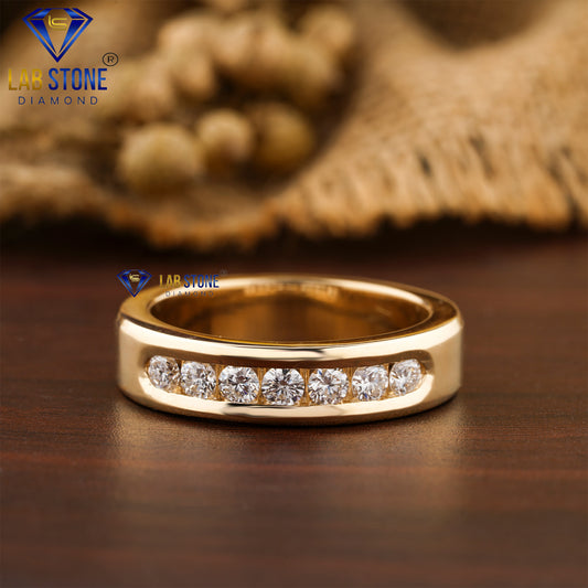 0.71 TDW Round Cut Women’s Diamond Band Ring