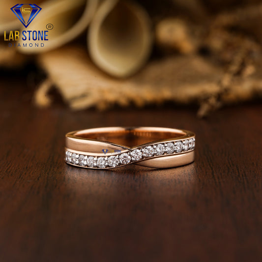 0.294 TDW Round Cut Diamond Women’s Band Ring