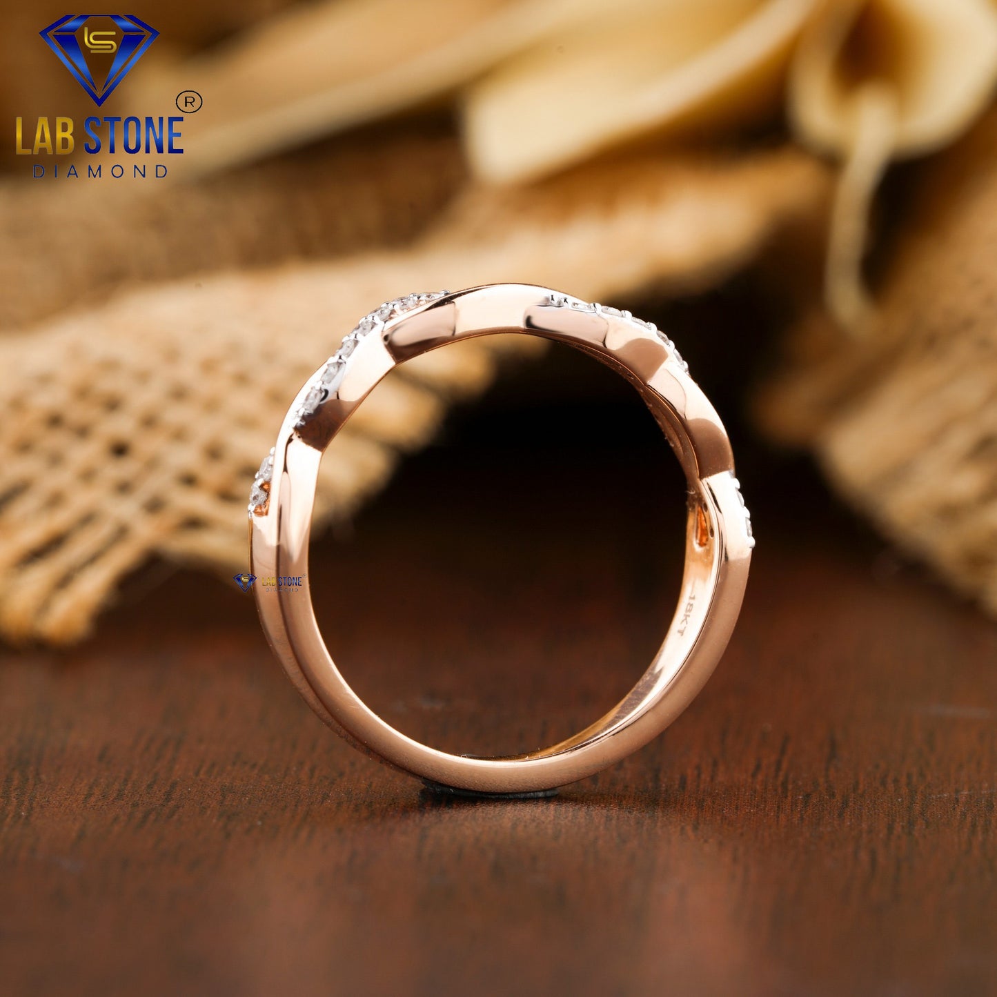 0.10 TDW Round Cut Women’s Diamond Band Ring