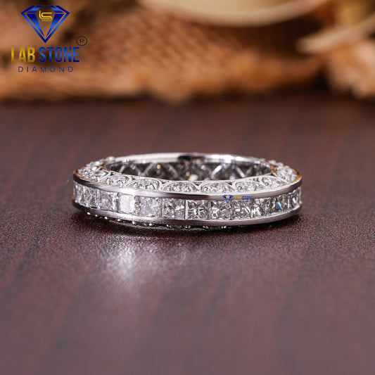 3.04 TDW Princess and Round Cut Diamond Band