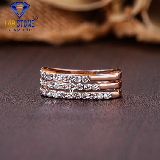 0.018 TDW Round Cut Diamond Women’s Minimal Engagement Ring