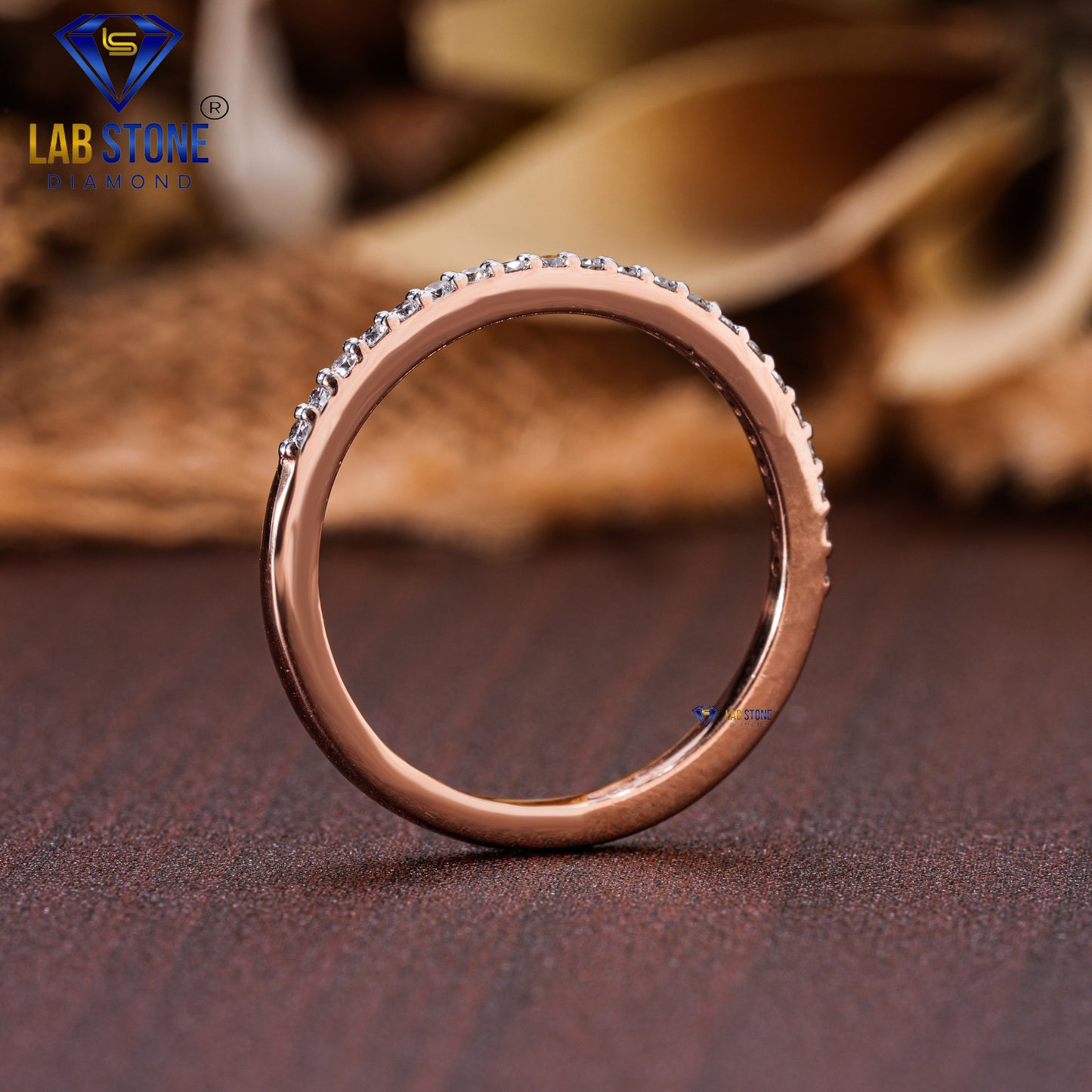 0.168 TDW Round Cut Diamond Women's Band