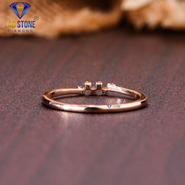 0.04 TDW Round Cut Women’s Engagement Diamond Ring