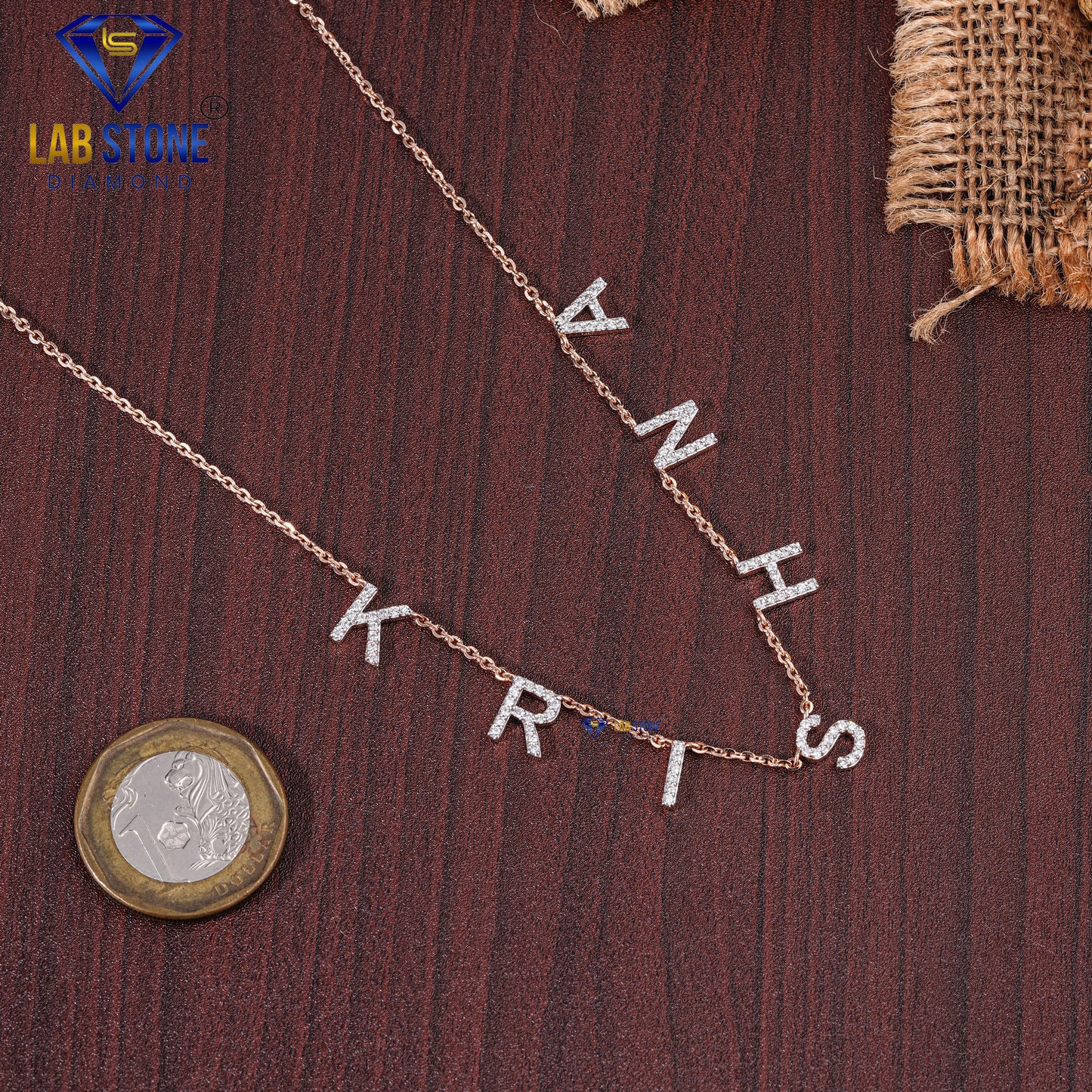 0.693 TDW Round Cut Diamond Charm Necklace