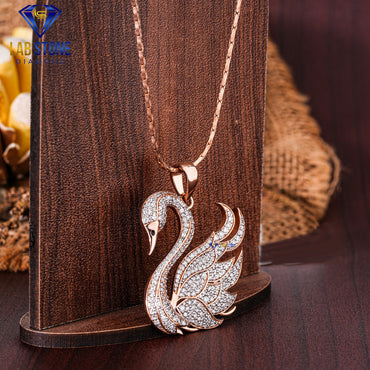 1.79 TDW Round Cut Diamond Women’s Custom Pendant