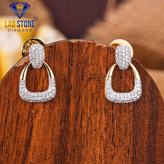 0.49 TDW Round Cut Diamond Drop & Dangle Earring