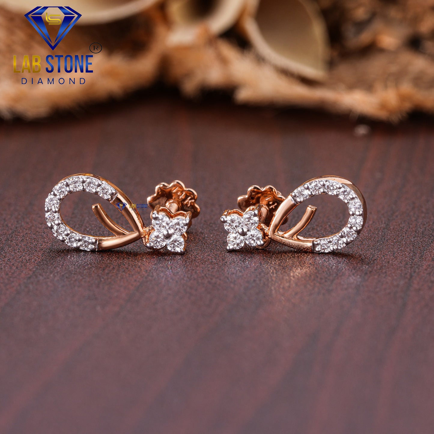 0.33 TDW Round Cut Diamond Drop & Dangle Earring