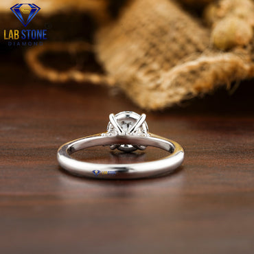 1.16 TDW Round Cut Women’s Engagement Diamond Ring