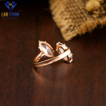 1.64 TDW Marquise Cut Women’s Engagement Diamond Ring