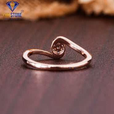 0.07 TDW Round Cut Diamond Women's Engagement Ring