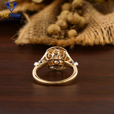 1.59 TDW Round Cut Women’s Engagement Diamond Ring