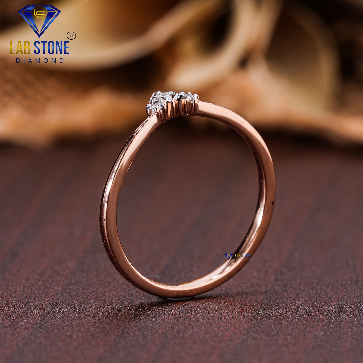 0.05 TDW Round Cut Diamond Women’s Engagement Ring