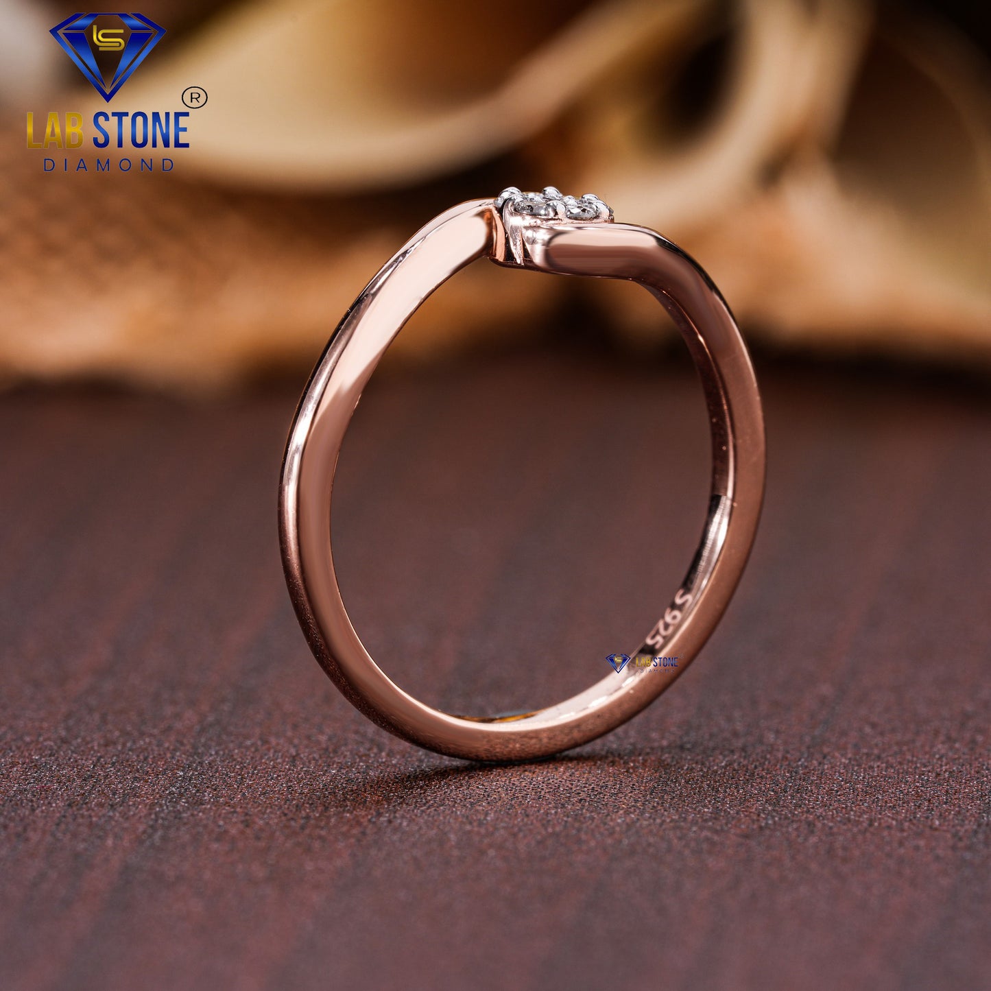 0.07 TDW Round Cut Diamond Women's Engagement Ring