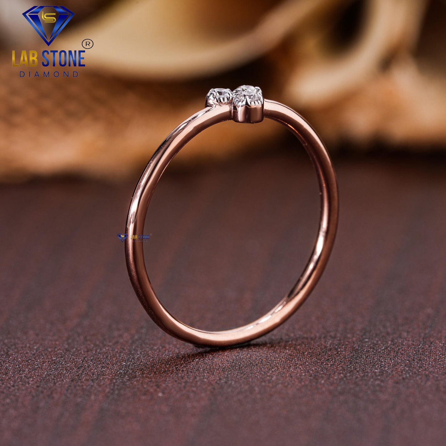 0.05 TDW Round Cut Diamond Women's Engagement Ring