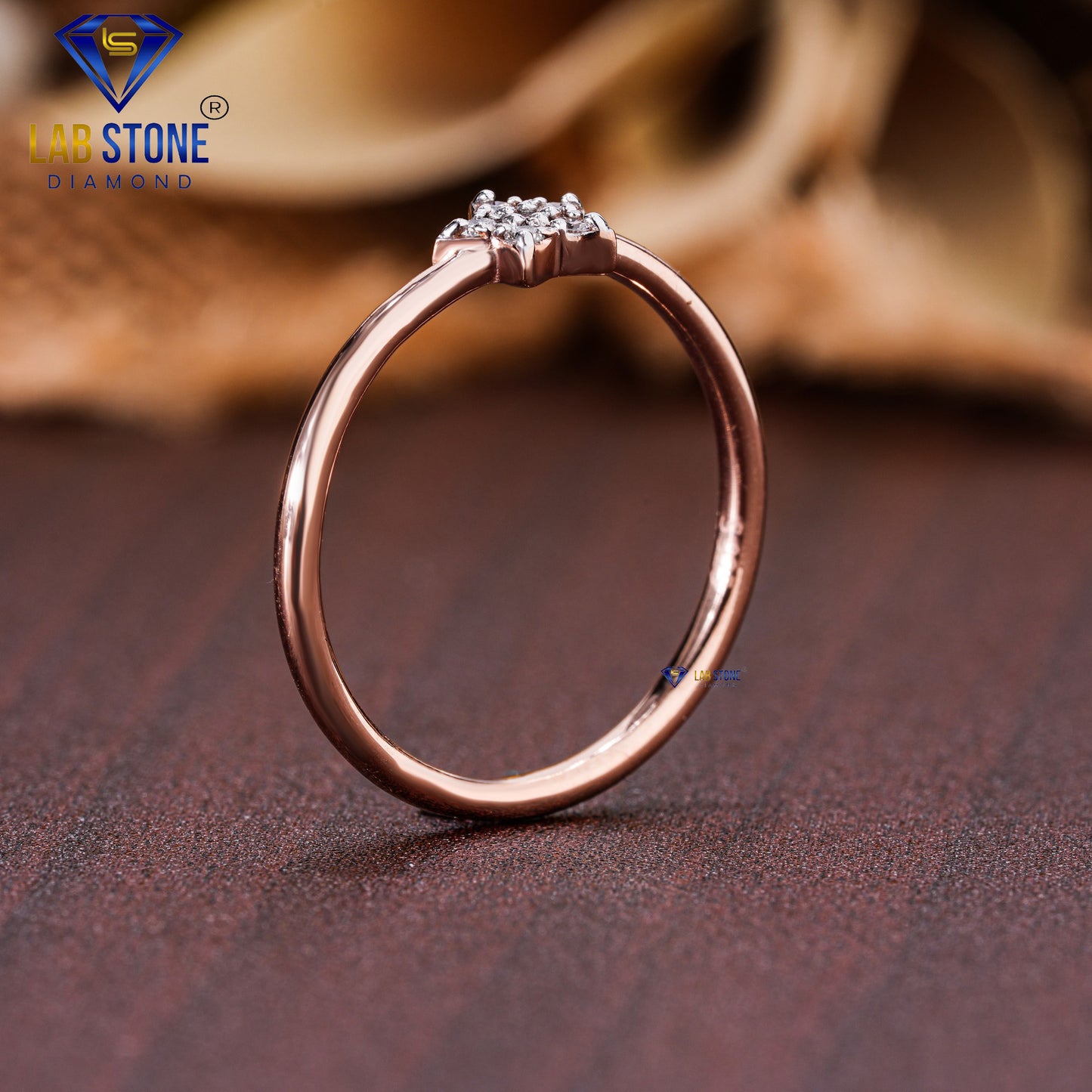 0.07 TDW Round Cut Diamond Women’s Engagement Ring