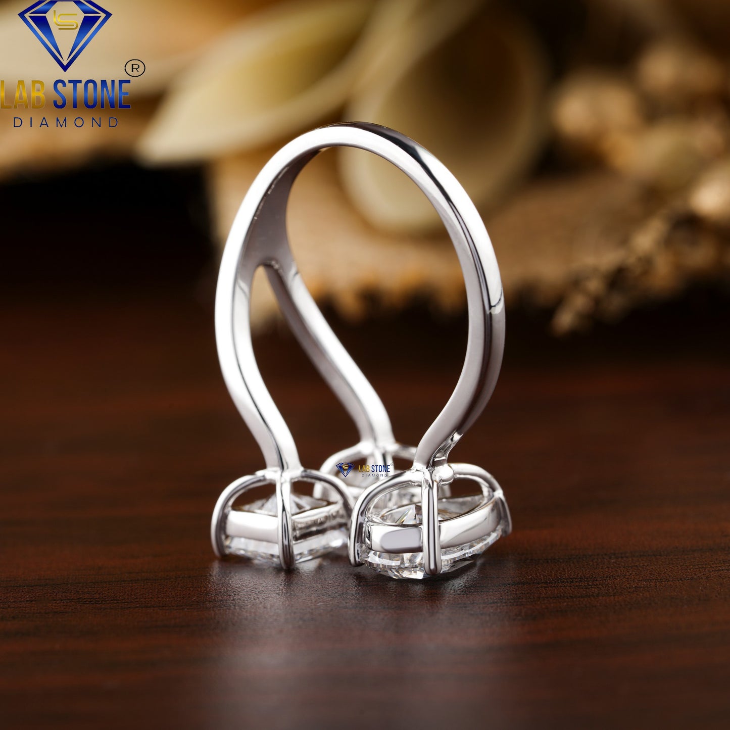 3.50 TDW Pear, Oval & Princess Cut Women’s Three Stone Diamond Ring