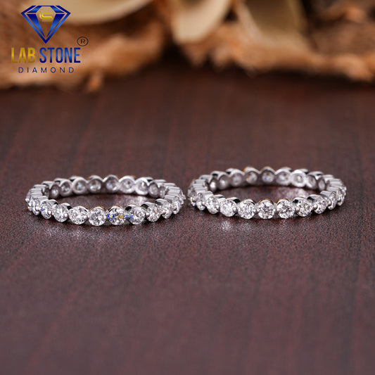 1.68 TDW Round Cut Women’s Diamond Band Ring