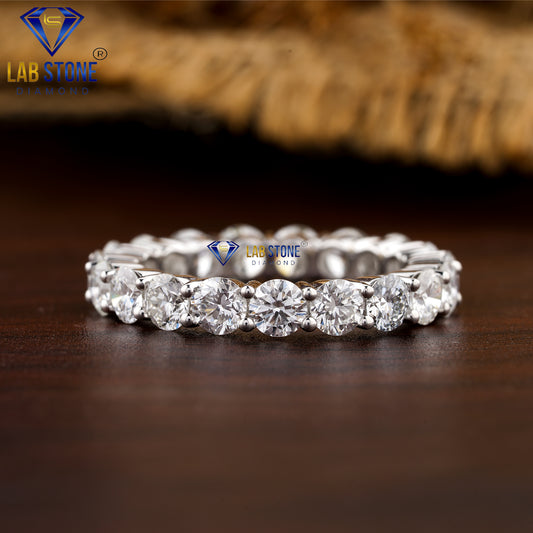 4.00 TDW Round Cut Women's Diamond Eternity Band