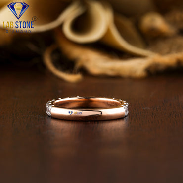 0.45 TDW Round Cut Women’s Diamond Band Ring