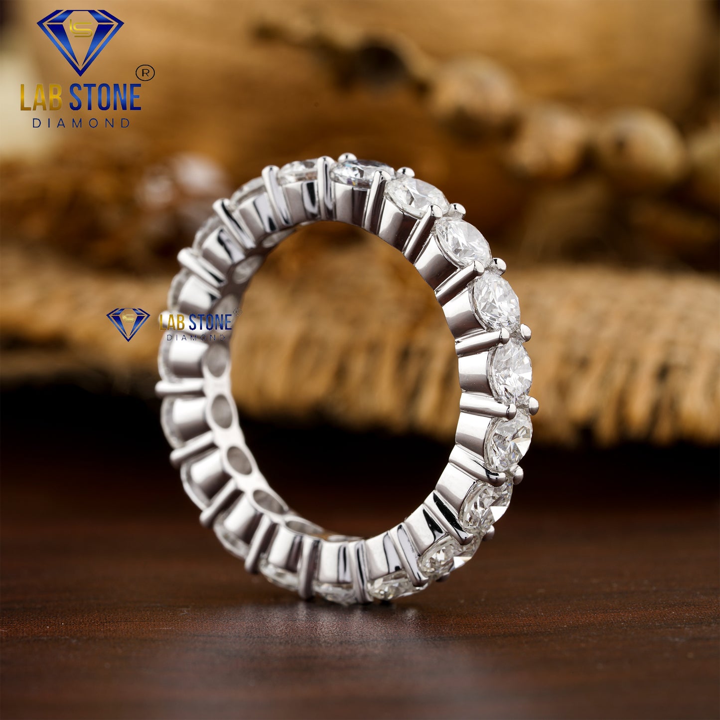 4.00 TDW Round Cut Women's Diamond Eternity Band