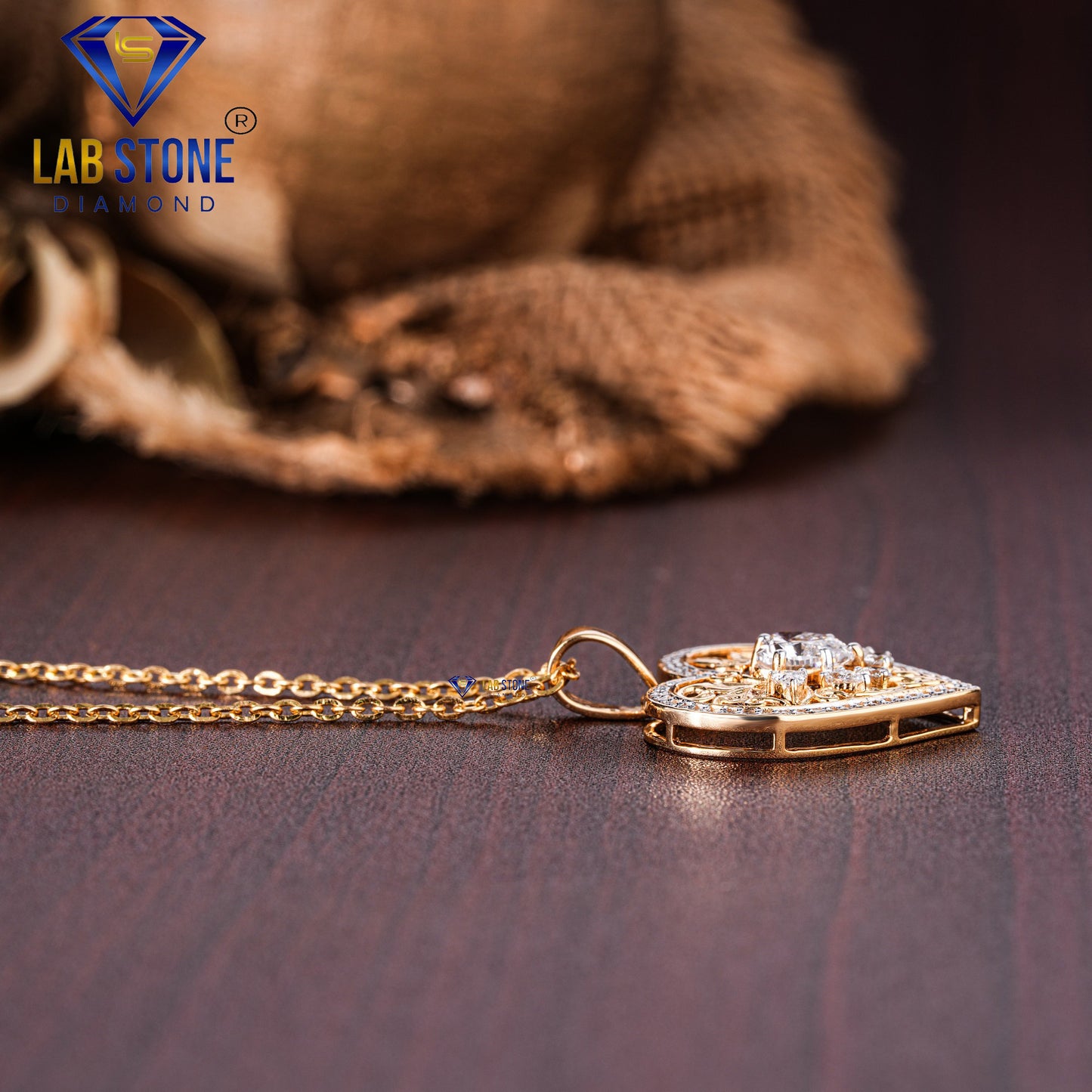 1.50 TDW Heart, Pear & Round Cut Diamond Women’s Heart Pendant