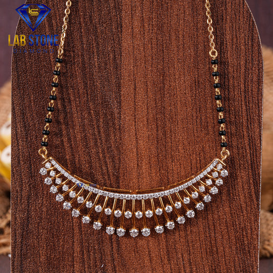 2.10 TDW Round Cut Diamond Women’s Custom Mangalsutra