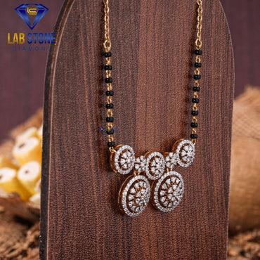 1.51 TDW Round Cut Diamond Women’s Custom Mangalsutra