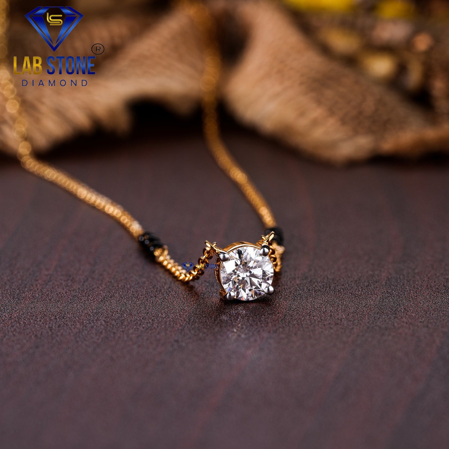 1.00 TDW Round Cut Diamond Women’s Mangalsutra